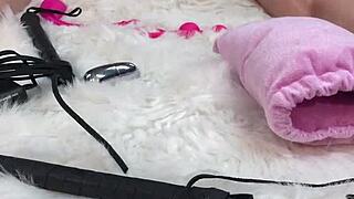 I gave her an amazing oil massage, then fucked her pussy and asshole with glass dildo so hard she loved it