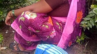 Beautiful wife in flower dress in homemade porn video