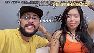 Lindahouston comes back to swallow my cum and suck my ass