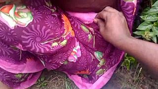Beautiful wife in flower dress in homemade porn video
