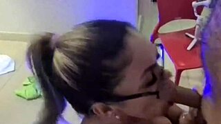 Dirty talking slut gives me a wild blowjob in a motel room