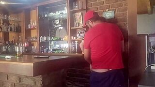 brunette milf takes it hard from behind