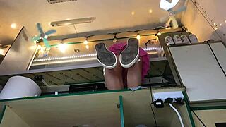 Young European bride goes without panties at work and feels great about it