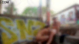 A hot and steamy public rendezvous with a smoking hot babe