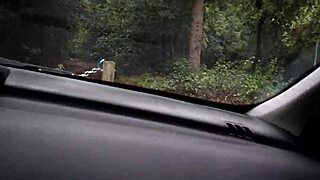Searching for a hidden spot in the woods for action