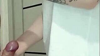 Stepmom's Friend Strokes My Cock at House Party