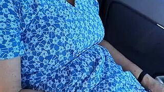 Public carpark tryst: Real amateur housewife's intimate moment