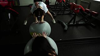 Get a workout partner for a steamy homemade video