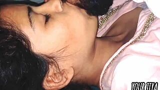 Stepdaughter seduces me on the bed and gives me a deep blow job in Hindi