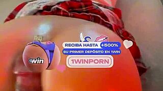 Beautiful Colombian woman with a perfect ass enjoys a black big dick