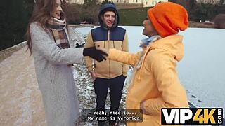 A bisexual couple enjoys a wife swap with a pickup