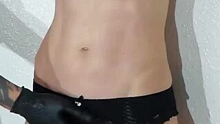 Hardcore blonde gets whipped and fucked by a machine