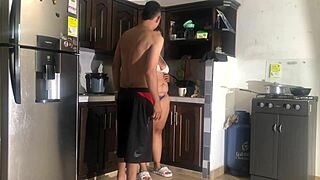 Big tits and big ass get rough in a 1 on 1 hotel room scene