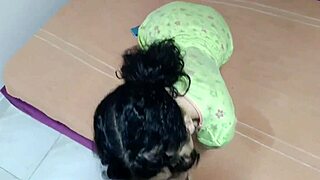 Sexy step sister gets fucked by step brother on phone