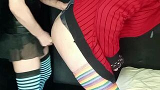 My boyfriend loves it when I use a strapon