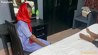 Young and old come together in this amateur video with a small body and a big cock