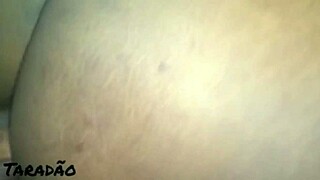 Big tits homemade brunette gets anal sex with a cum shower