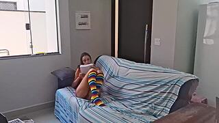 Old Man Fucks Young Redhead in Bathroom with Intense Ass Worship