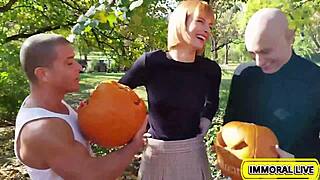 Dolly's vengeful gangbang for Pumpkin's cum in porno