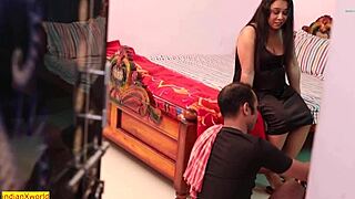 The hot wife of a neighbor is fucking with a laundry boy
