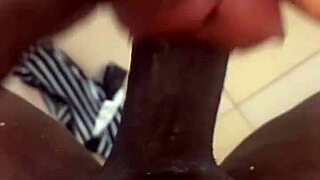 Sneak peek at a BBC guy sliding his cock into white pussy with toy