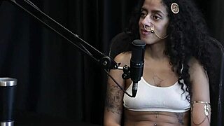 She teases, Feel that cock sliding in? while charging for dirty talk and nude pics. Bibi Hourani stuns in sheer red during wild casting!