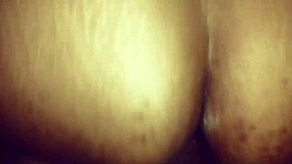 The dark-skinned woman got her asshole filled with cum