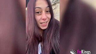 Small tit nympho Sofia Sweet Secrett squeezed cock hard