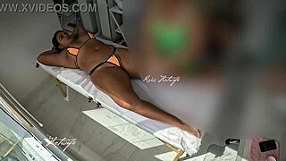 I used my daring bikini for a massage
