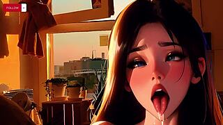 Experience ASMR audio of a classmate giving you a blowjob in this f4m video