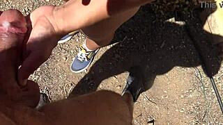 Outdoor piss and sex - damn cool!