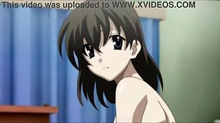 Cross Days hentai scene with Sekai and Makoto in AI-upscaled action