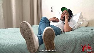 My buddy with huge cock invites me for Netflix while pounding me hard