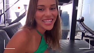Girl on girl action with a camera rolling in the room