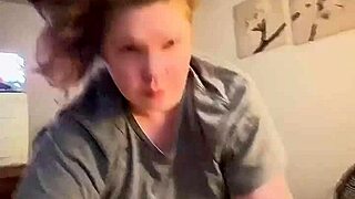 I cum too fast deepthroating huge BWC with redhead curves