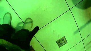 Fucking Glasses - Mazy Teen Gets Public Restroom Orgasm With Blowjob