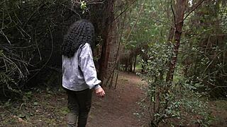 My cheating GF gets creampied by a BBC in woods