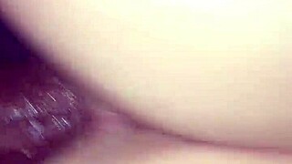 Teen interracial bent over in hot doggy style action