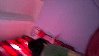 pov horny stepsister climbs into my bed begging for wild sex