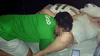 Asian Chubby Pregnant Woman Bent Over for Hotel Sex