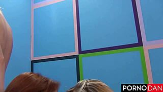 st patty's day foursome with aj rose, choking and deepthroating