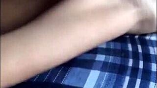 Smiley Asian wife takes a huge dick in her pussy