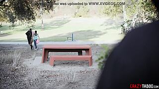 Interracial couple unaware they're being watched
