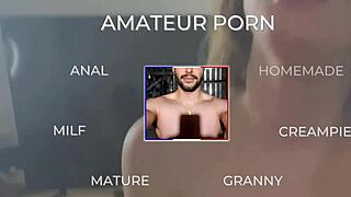 mature sexy milf gets her ass pounded hard by amateur.