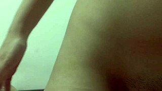Semen leaking from my ass during a video call
