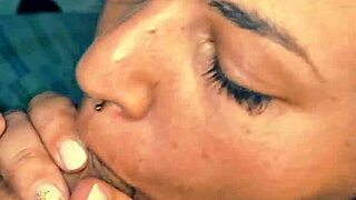My plus-size beauty cums so hard in homemade clip