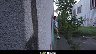 Masturbating in public with a toy is not the best idea