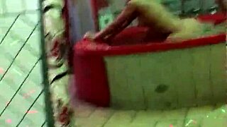 The motel's bathtub is the setting for some intense action with the most captivating individual