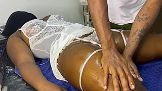 My pervert massage master used machine on my stepmom