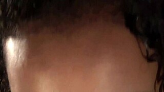 eating his cock with cream was just too tasty, huge load on my face!